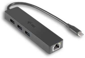 i-tec USB-C Slim HUB 3 Port mit Gigabit Ethernet Adapter
