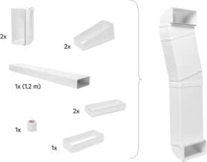 AEG M2CKCF01 Umluft-Installations-Kit Zubehör