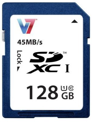 V7 SDXC Class 10 UHS-I (128GB) Speicherkarte