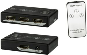 e + p UHD 131 HDMI-Umschalter 3x1 schwarz