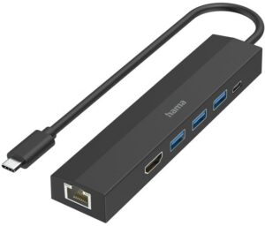 Hama USB-C-Hub 6 Ports schwarz