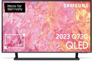 Samsung GQ50Q73CAU 125 cm (50") QLED-TV titangrau / E