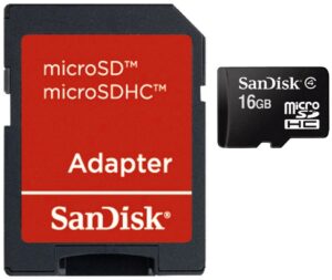 Sandisk microSDHC (16GB) + Adapter Photo