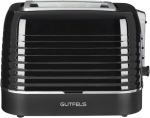 Gutfels Toast 3300 C Kompakt-Toaster schwarz/inox