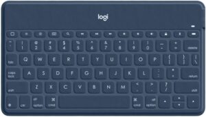 Logitech Keys-To-Go (DE) Bluetooth Tastatur für iPad/iPhone/Apple TV classic blue