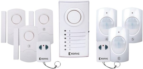 König SAS-ALARM120 Drahtloses Alarmsystem