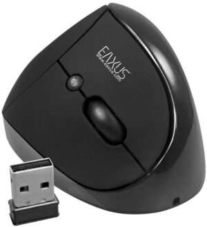EAXUS Vertikale Wireless Maus schwarz