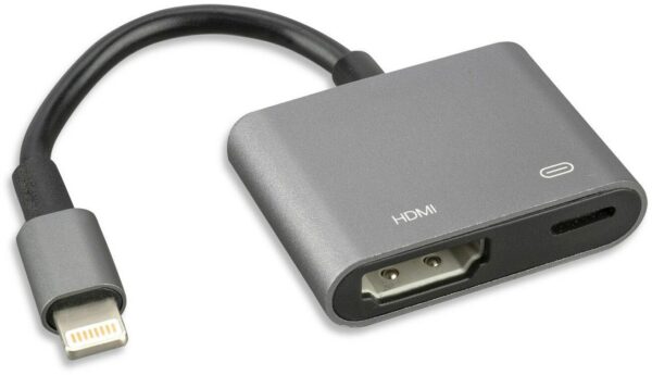 4smarts Lightning > HDMI Adapter schwarz/grau