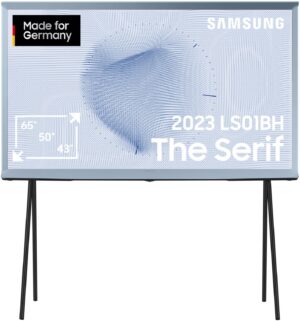 Samsung GQ50LS01BHU The Serif (2023) 125 cm (50") QLED-TV cotton blue / G