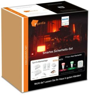 egardia Smartes Sicherheits-Set Alarmanlage + Philips Hue Starterkit