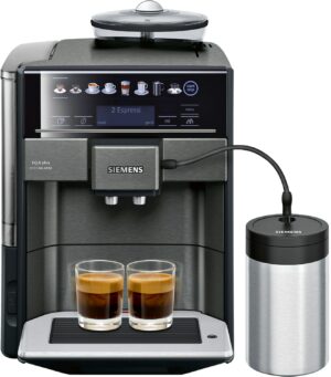 Siemens EQ.6 plus extraKlasse TE657F09DE Kaffee-Vollautomat dark inox