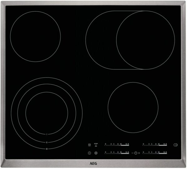 AEG HK654070XB Autark-Glaskeramikfeld edelstahl