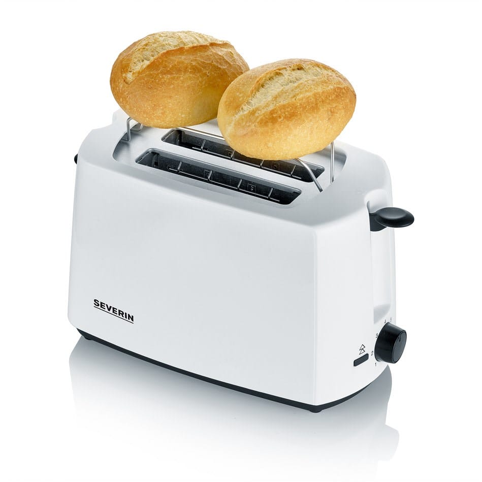 Severin AT 2286 Kompakt-Toaster weiß/schwarz