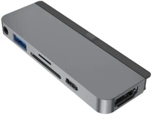 HYPER HyperDrive 6-in-1 USB Type-C Hub für iPad Pro/Air/mini 6. Generation space grau