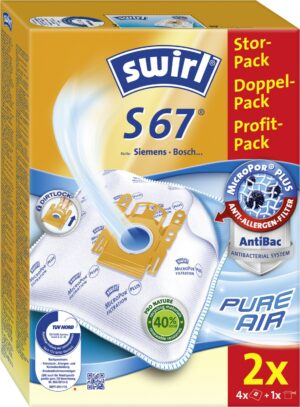 swirl S 67 MicroPor Plus Doppelpack Staubfilterbeutel