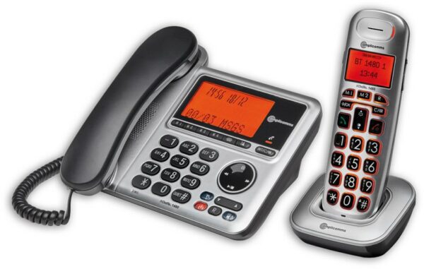 amplicomms BigTel 1480 Schnurlos + Schnurgebunden mit AB