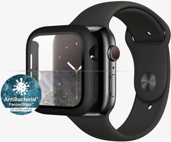 PanzerGlass Displayschutz Full Body antibak für Apple Watch (44mm) schwarz