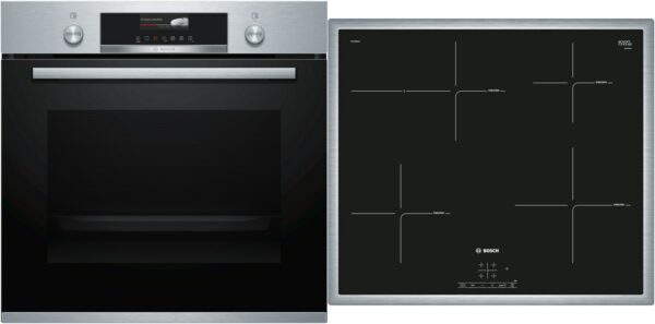 Bosch HBD775US60 Herdset mit Induktionskochfeld edelstahl + edelstahl / A