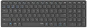 Rapoo E9700M (DE) Bluetooth Tastatur dunkelgrau