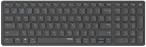 Rapoo E9700M (DE) Bluetooth Tastatur dunkelgrau