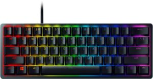 Razer Huntsman Mini (DE) Gaming Tastatur Clicky Optical Switch (Purple) schwarz