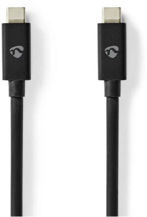 Nedis CCGB66040BK10 USB4-Kabel (1m) USB-C-Stecker>USB-C-Stecker schwarz