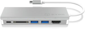 Icy Box Dockingstation USB-C auf USB 3.0