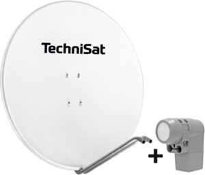 Technisat SATMAN 850 Plus Satellitenantenne inkl. UNYSAT-Quattro-Switch-LNB polarweiß