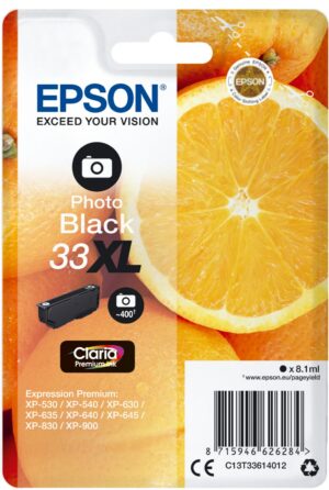 Epson 33XL Claria Premium Tintenpatrone photo black