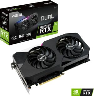 Asus GeForce RTX3060 Ti Dual V2 OC (8GB) PCI-E Grafikkarte schwarz