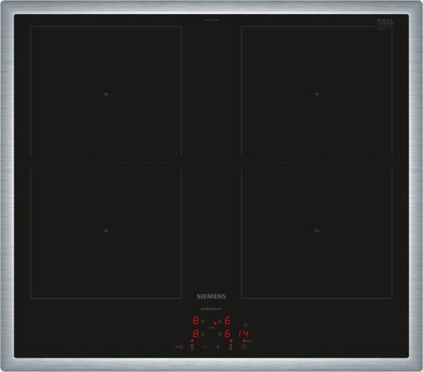 Siemens EM645CQB6M Glaskeramik-Induktions-Kochfeld edelstahl