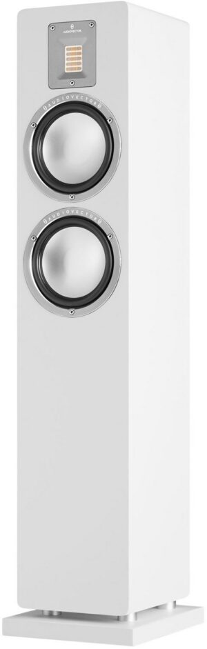 Audiovector QR 3 /Stück Stand-Lautsprecher seidenweiß