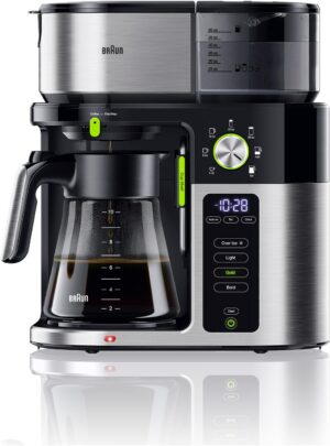 Braun KF 9050 BK MultiServe Kaffeeautomat mit Timer schwarz/edelstahl