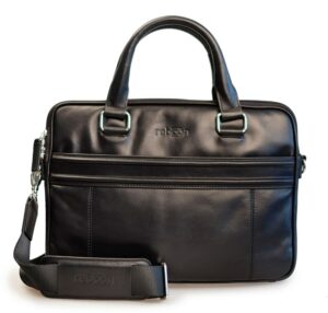 reboon bag 15" Leder Laptoptasche schwarz