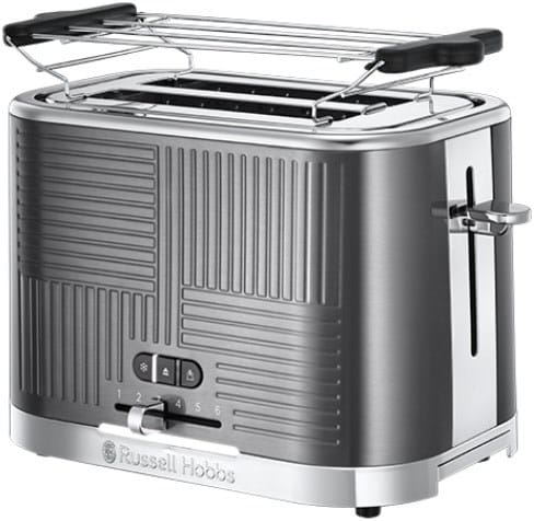 Russell Hobbs Geo Steel Kompakt-Toaster edelstahl