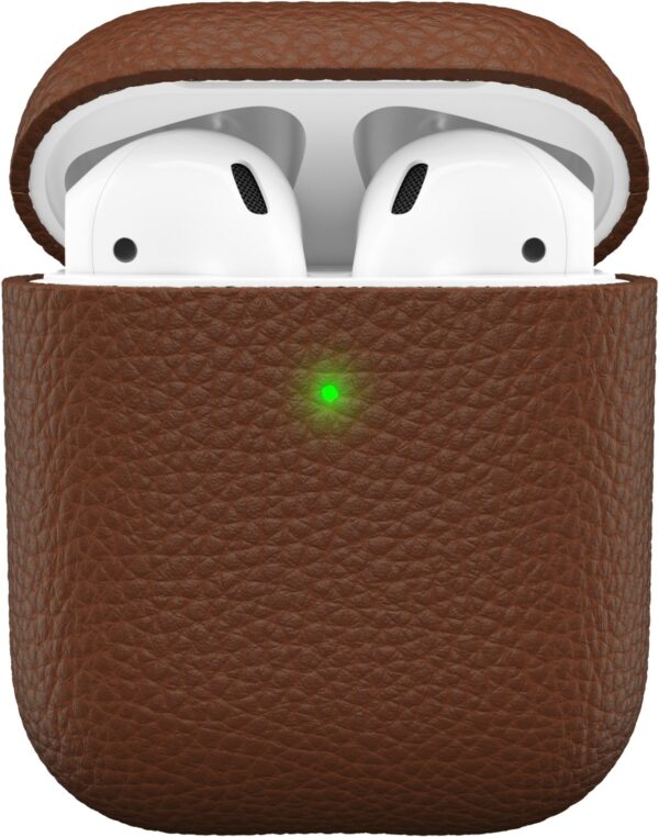 KeyBudz Artisan Leder Case für AirPods braun