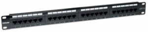 Intellinet Patchpanel 1HE 24-Port Cat6 UTP schwarz