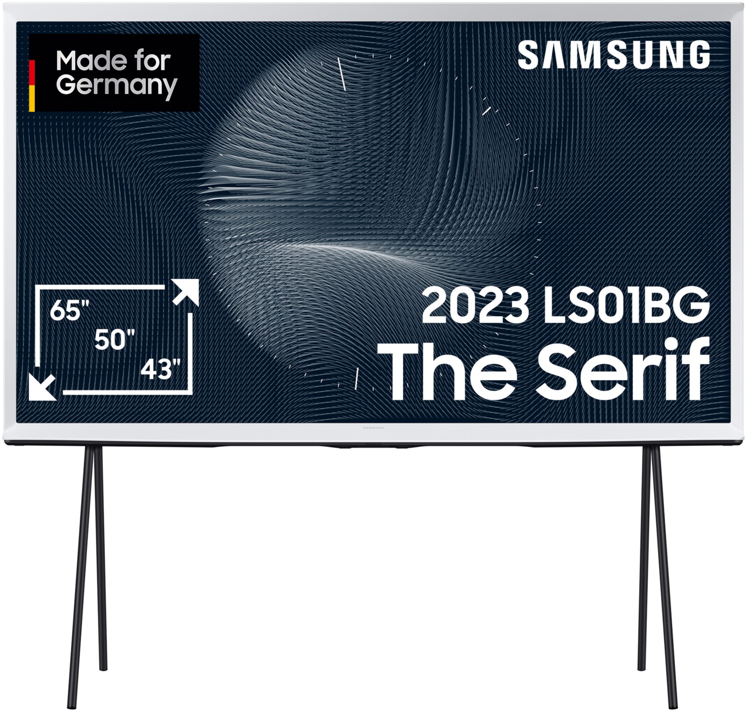 Samsung GQ65LS01BGU The Serif (2023) 163 cm (65") QLED-TV cloud white / F