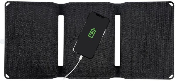4smarts Faltbares Solar Panel (20W) 2x USB-A schwarz
