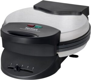 Tefal WM310D Ultracompact Waffelautomat edelstahl matt gebürstet/schwarz ma