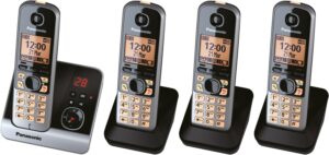 Panasonic KX-TG6724GB Schnurlostelefon mit Anrufbeantworter schwarz
