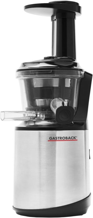 Gastroback Slow Juicer Advanced Vital 40145 Entsafter edelstahl/schwarz