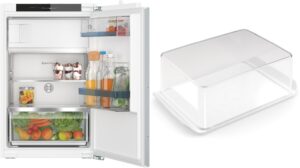 Bosch MKK088LE4A Einbau-Kühlschrank mit Gefrierfach bestehend aus KIL22VFE0 + KSZGGM00 weiß / E