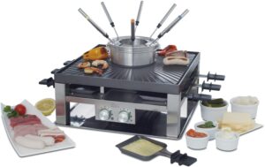 Solis Combi Grill 3in1 Typ 796 Raclette-Fondue-Set edelstahl