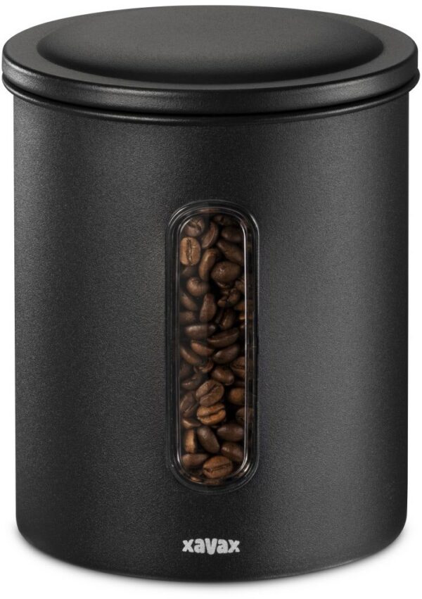 XavaX Kaffeedose für 500g Bohnen/700g Pulver schwarz