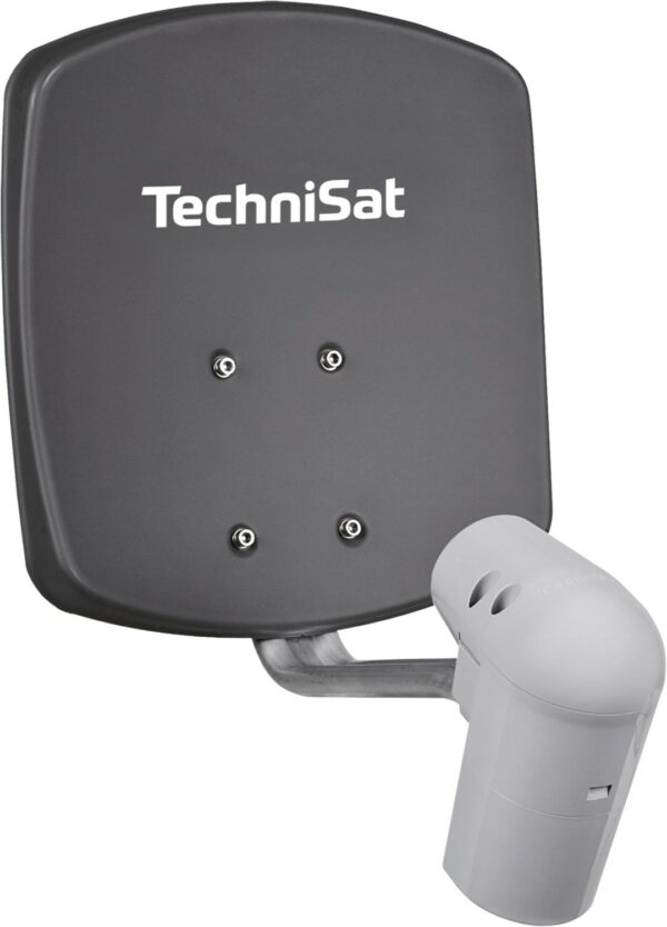 Technisat SATMAN 33 Satellitenantenne inkl. UNYSAT-Twin-LNB schiefergrau