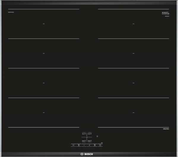 Bosch NXX675CB1E Glaskeramik-Induktions-Kochfeld edelstahl/ Komfort-Profil