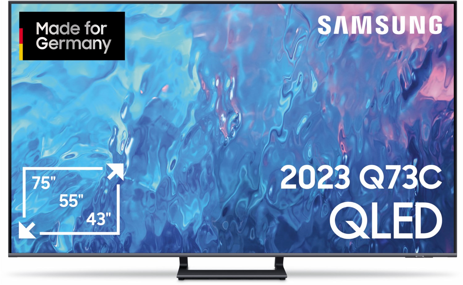 Samsung GQ65Q73CAT 163 cm (65") QLED-TV titangrau / F