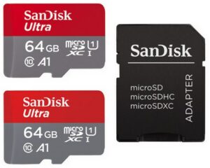 Sandisk microSDXC Ultra (64GB) 2x  Speicherkarte + Adapter