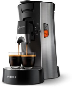 Senseo CSA250/10 Kaffeepadmaschine gebürsteter stahl